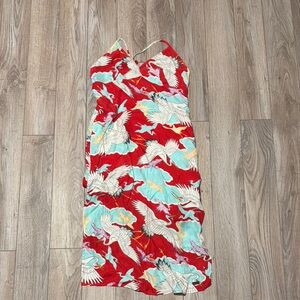 Superdry Vibrant Pink and Blue Off-Shoulder Blouse